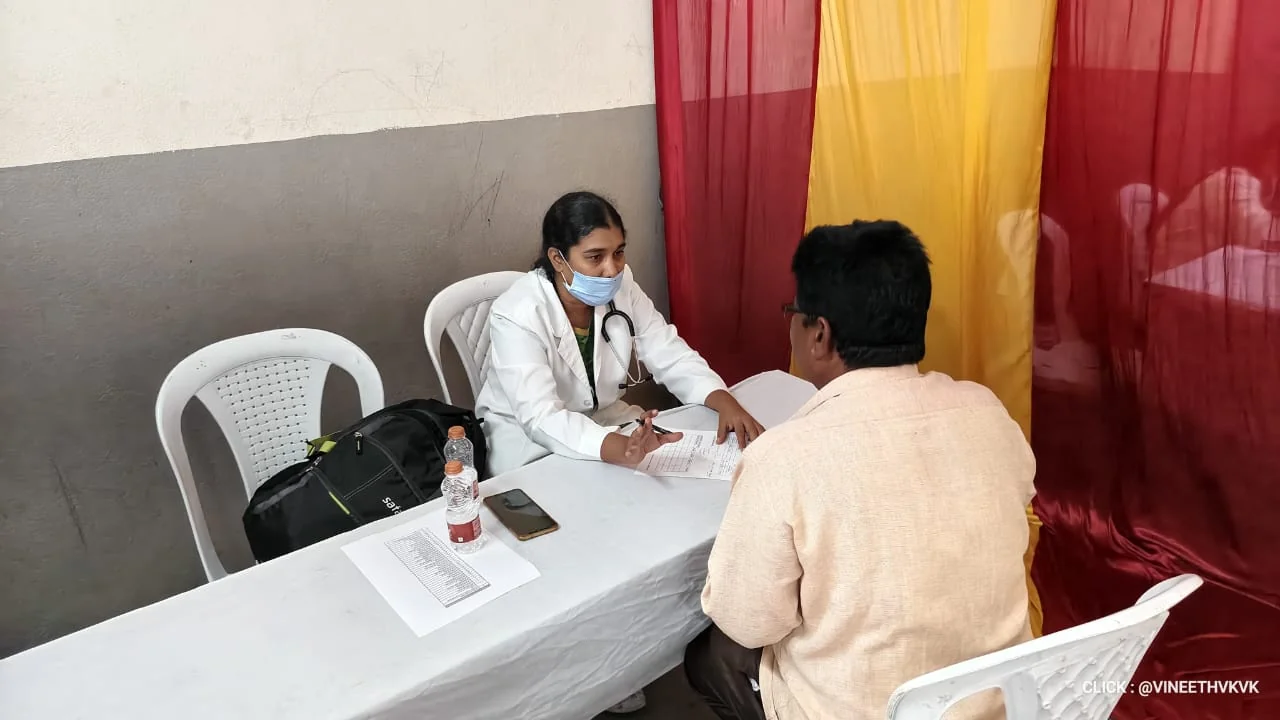 Medical camp at Nalgonda